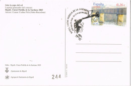 51857. Postal RIPOLL (Gerona) 2003. Ciutat Pubilla De La Sardana. Logotipo - Cartas & Documentos