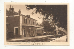 Cp, Chemin De Fer, La Gare , 73, AIGUEBELLE, Ed. Braun & Cie, écrite 1945 - Stazioni Senza Treni