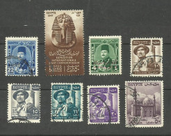 Egypte N°232, 253, 291, 315 à 318, 322 Cote 4.50€ - Used Stamps