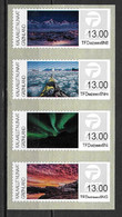 Groënland 2017 Timbres Distributeurs N°17/20 Paysages - Frankeervignetten