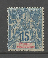 ST-MARIE N° 6 NEUF* INFIME  TRACE DE CHARNIERE / Hinge  / MH - Unused Stamps