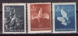 ITALIA - Trieste-Zona B - 1951 LOT, ANIMALS,ANIMALI DOMESTICI - MLH*VF - Ungebraucht