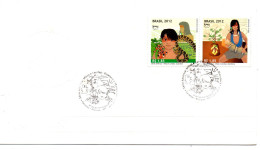 2012 Brasil Upaep  FDC Myths And Legends. Shipping From Costa Rica By International Tracking Mail - Lettres & Documents