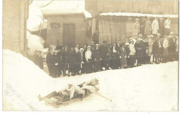 KLOSTERS: Bob-run, Englische Echt-Foto AK ~1900 - Klosters