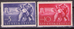 ITALIA - Trieste-Zona B -1950 Mi 44-45 X 4 1.MAGGIO - MLH* VF - Nuovi