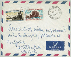 Senegal 1965, Brief Luftpost Ziguinchor - Zürich (Schweiz), Phosphatgewinnung, Titanerzabbau - Other & Unclassified