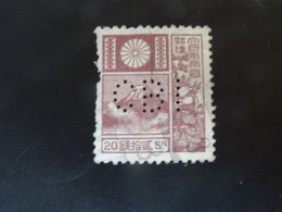 JAPON  Perforé C B I - Used Stamps