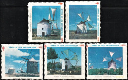 Portugal, Vignettes/ Vinhetas Tuberculosos - Moinhos > Luta Antituberculosa -|- Série Complète - MNH - Emissions Locales