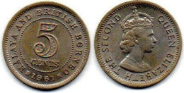 MA 25179  /   Malaya 5 Cents 1961 SUP - Malaysia