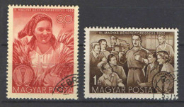 Hungary 1952. Peace Congress Nice Used Set Michel:1279-1280 - Gebraucht