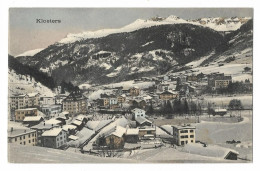 KLOSTERS: Colorierte Winter-Teilansicht Mit Weier ~1910 - Klosters