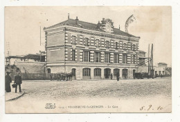 Cp, Chemin De Fer, La Gare, 94, VILLENEUVE ST GEORGES, Voyagée 1910 - Stazioni Senza Treni
