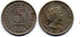 MA 25196  /  Malaya 5 Cents 1961 KN TTB - Malaysia