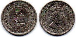 MA 25198  /  Malaya 5 Cents 1961 KN TTB - Malesia