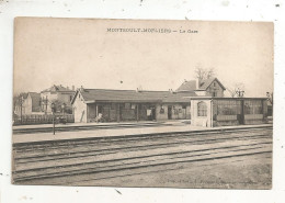 Cp, Chemin De Fer, La Gare, 95, MONTSOULT-MOFLIERS, Voyagée 1913 - Stazioni Senza Treni