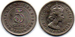 MA 25200  /  Malaya 5 Cents 1961 KN TTB - Malasia