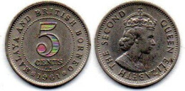 MA 25201  /  Malaya 5 Cents 1961 KN SUP - Maleisië