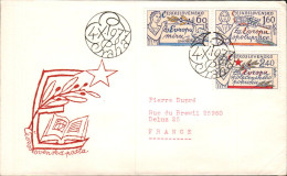 TCHECOSLOVAQUIE LETTRE FDC "ZA EVROPU" POUR LA FRANCE 1977 - Lettres & Documents