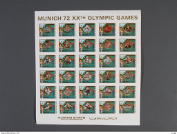Olymische Spelen 1972 , AJMAN - Zegels In Velletje  Postfris - Ajman