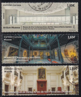 2023-ED. 5668 A 5670 - Museos. Arte Contemporáneo Del País Vasco-Artium Museoa. Vitoria-Art Nouveau Y Déco. Casa Lis. Sa - Used Stamps