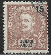 Lourenço Marques – 1898 King Carlos 15 Réis Used Stamp - Lourenco Marques