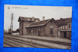 St Gillis-Waas 1925: De Statie - La Gare - Sint-Gillis-Waas