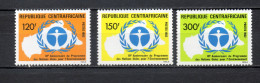 CENTRAFRIQUE N° 541 à 543   NEUFS SANS CHARNIERE COTE 6.00€   NATIONS UNIES - Centrafricaine (République)