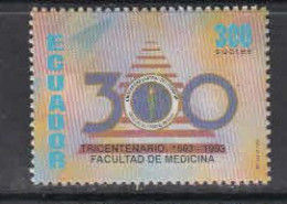 1993 Ecuador University School Of Medicine Health Education Complete Set Of 1 MNH - Ecuador