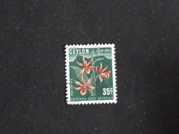 CEYLAN CEYLON YT 287 OBLITERE - ORCHIDEE FLEUR FLORE FLOWER BLUME - Sri Lanka (Ceylon) (1948-...)