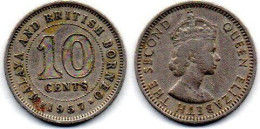 MA 25213  / Malaya 10 Cents 1957 H TB - Malesia