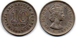 MA 25214  / Malaya 10 Cents 1957 H TB - Malaysia