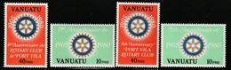 VANUATU - N°609/12 ** (1980) Rotary - Vanuatu (1980-...)