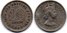 MA 25216  / Malaya 10 Cents 1957 KN TB - Maleisië