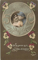 Themes Div- Ref TT727-guerre 1914-18-militaires-patriotique -couple Representation Monnaies -piece De 5 Centimes - - Münzen (Abb.)