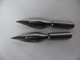 Vintage 2 Dip Pen Steel Nibs STELLA BIRMINGHAM TYPE STEEL PEN 0934 #1796 - Schreibgerät