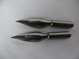 Vintage 2 Dip Pen Steel Nibs STELLA BIRMINGHAM TYPE STEEL PEN 0934 #1796 - Penne