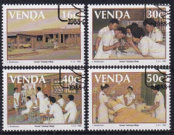 MiNr. 175 - 178 Südafrika, Venda    1988, 18. Aug. Schwesternschule, Shayandima - Mit ET-Eckstempel - Venda