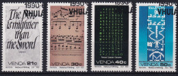 MiNr. 204 - 207 Südafrika, Venda    1990, 23. Mai. Geschichte Der Schrift (VII) - Mit ET-Eckstempel - Venda