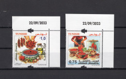Tunisia/Tunisie 2023 - Tunisian Harissa - ( Red Pepper, Oignon, Garlic & Olive Oil) - Stamps 2v - MNH** - Tunisia (1956-...)