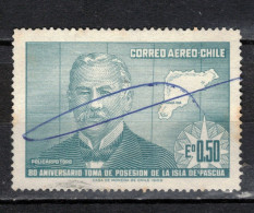 Poste Aérienne 80è Anniversaire La Possession De L'île De Pâques N°268 - Chile