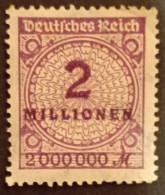 Deutsches Reich 1923 2 Millionen, Excellent état - 1922-1923 Local Issues