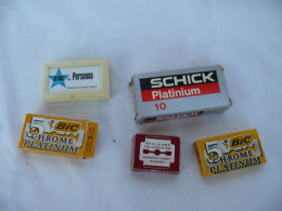 Vintage Shaving Blades Schick Personna Bic #1825 - Razor Blades