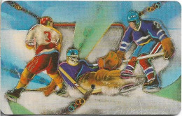 Germany - Team Olympia 1994-1996 (1) - Eishockey - A 34 - 10.1993, 6DM, 50.000ex, Used - A + AD-Series : Publicitarias De Telekom AG Alemania