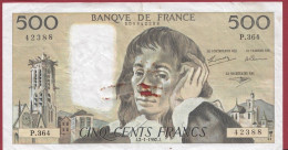 500 Francs "Pascal"- Du 02/01/1992.J--ALPH .P.364--usagé-- (922) - 500 F 1968-1993 ''Pascal''