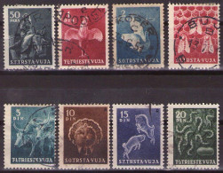 ITALIA - Trieste-Zona B - 1950 Mi 36 - 43 ANIMALS,ANIMALI DOMESTICI  - USED - Gebraucht