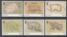 2021 Jersey Maps  Complete Set Of 4 MNH @ Below Face Value - Jersey