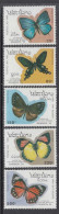 1993 Laos Butterflies Bankok Complete Set Of 5 MNH - Laos