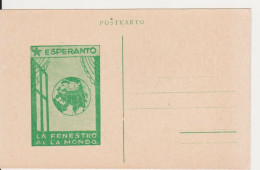 ESPERANTO POSTCARD UNUSED - Esperanto