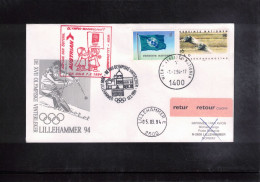 Austria - UN Wien 1994 Olympic Games Lillehammer - Departure Flight Of Austrian Olympic Team To Lillehammer - Invierno 1994: Lillehammer