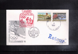 Canada 1994 Olympic Games Lillehammer - Departure Flight Of Canadian Olympic Team To Lillehammer - Hiver 1994: Lillehammer